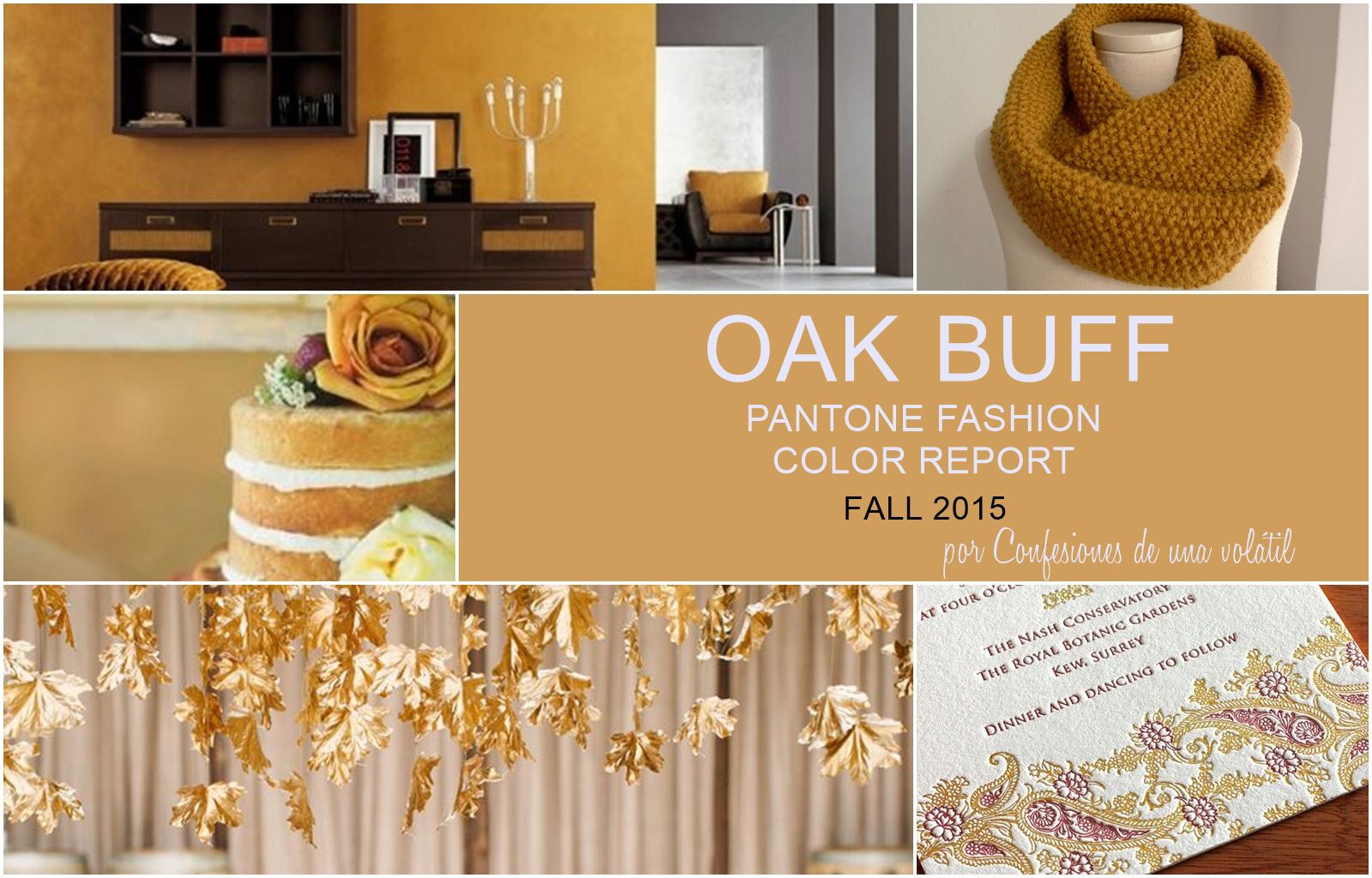 Модный оттенок осени 2015: Oak buff
