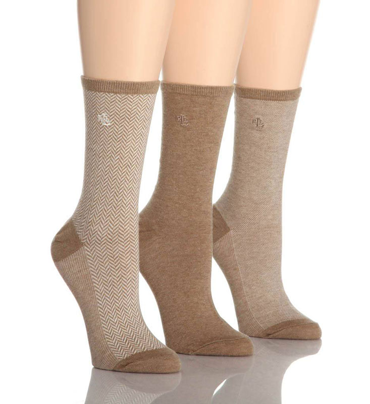 Хлопковые носки с твидовым рисунком Ralph Lauren