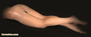 Колготки Orodoro Body Slim на обычных ногах (цвет Miele)