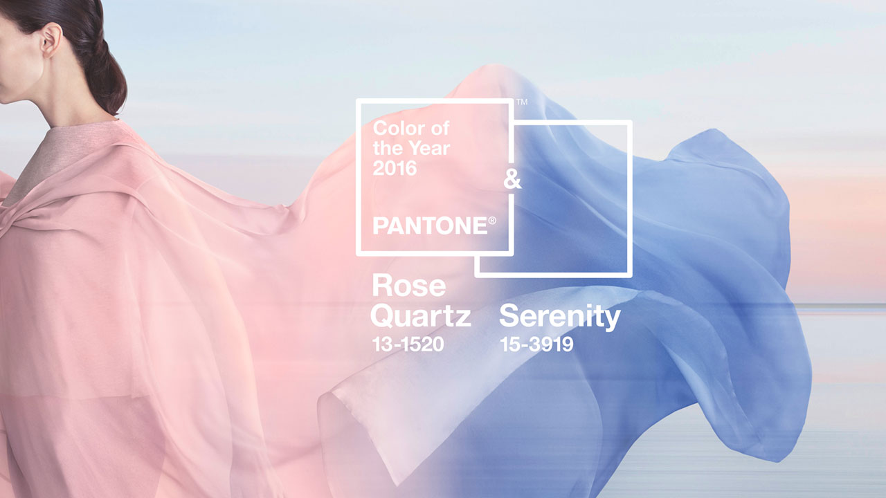Цвета года 2016: Rose Quartz (Розовый Кварц) и Serenity (Безмятежность)