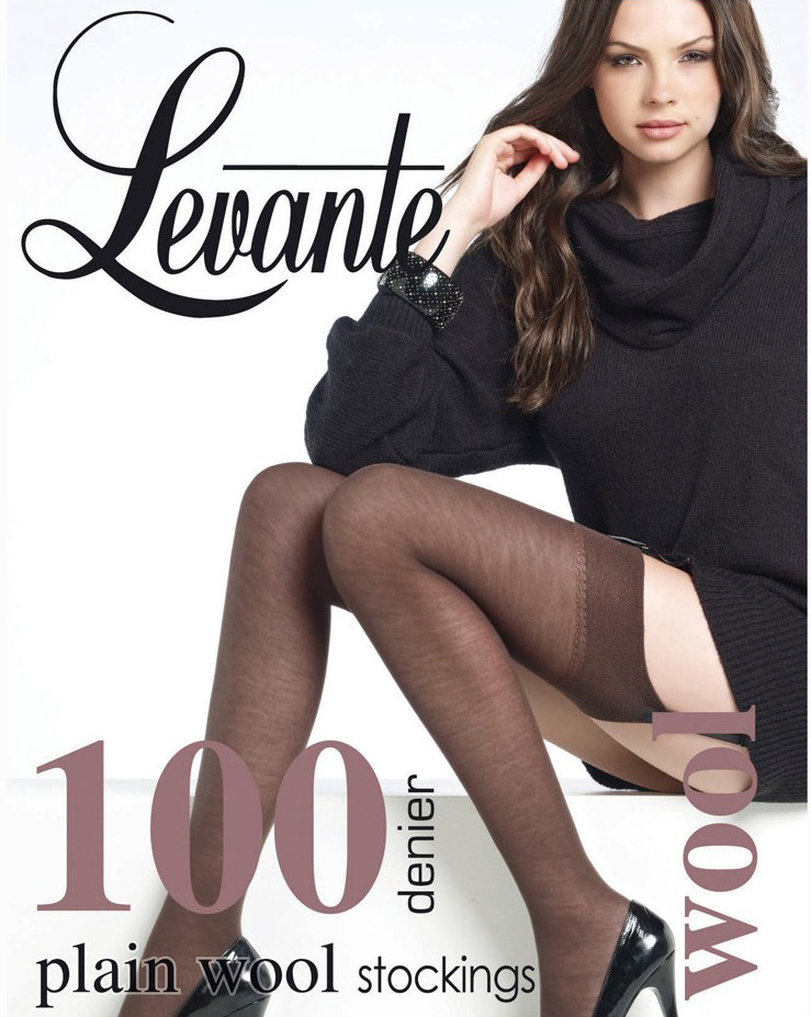 Элегантные тёплые чулки Levante Plain Wool Stockings 100 Denier
