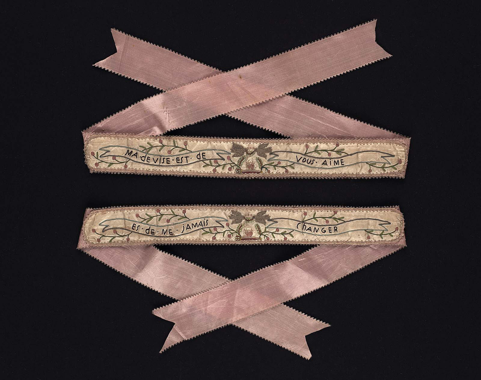Подвязки, 18 век, Франция
