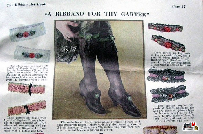 Вырезка с рекламой эластичных подвязок, 1920-1930-е годы