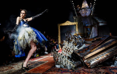 Сетчатые колготки в коллекциях Haute Couture