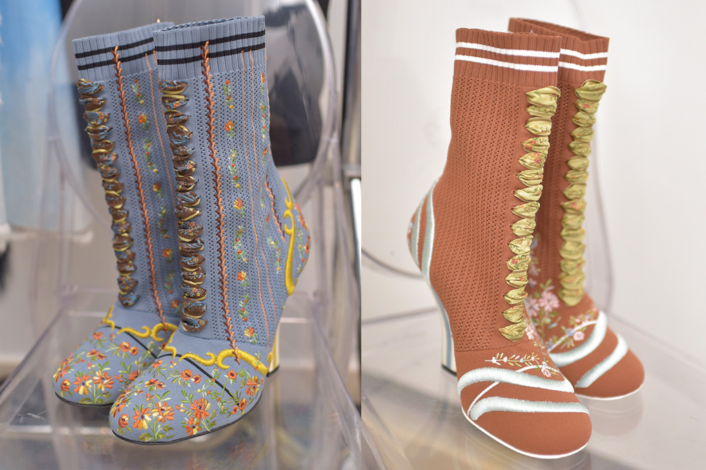 Модные ботильоны-носки от Fendi