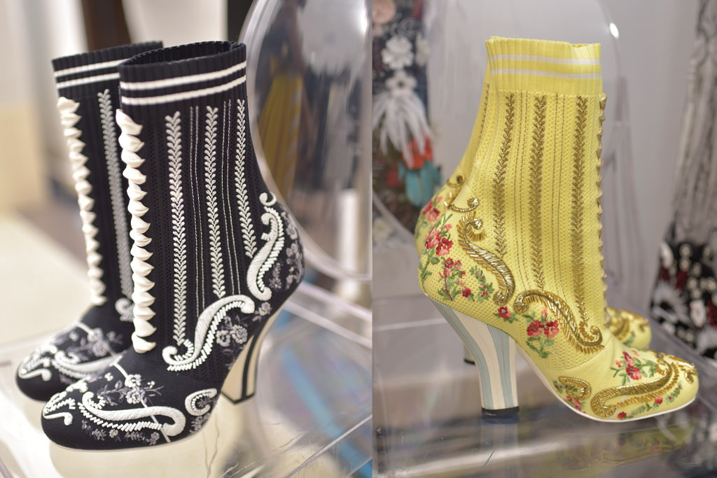 Модные ботильоны-носки от Fendi