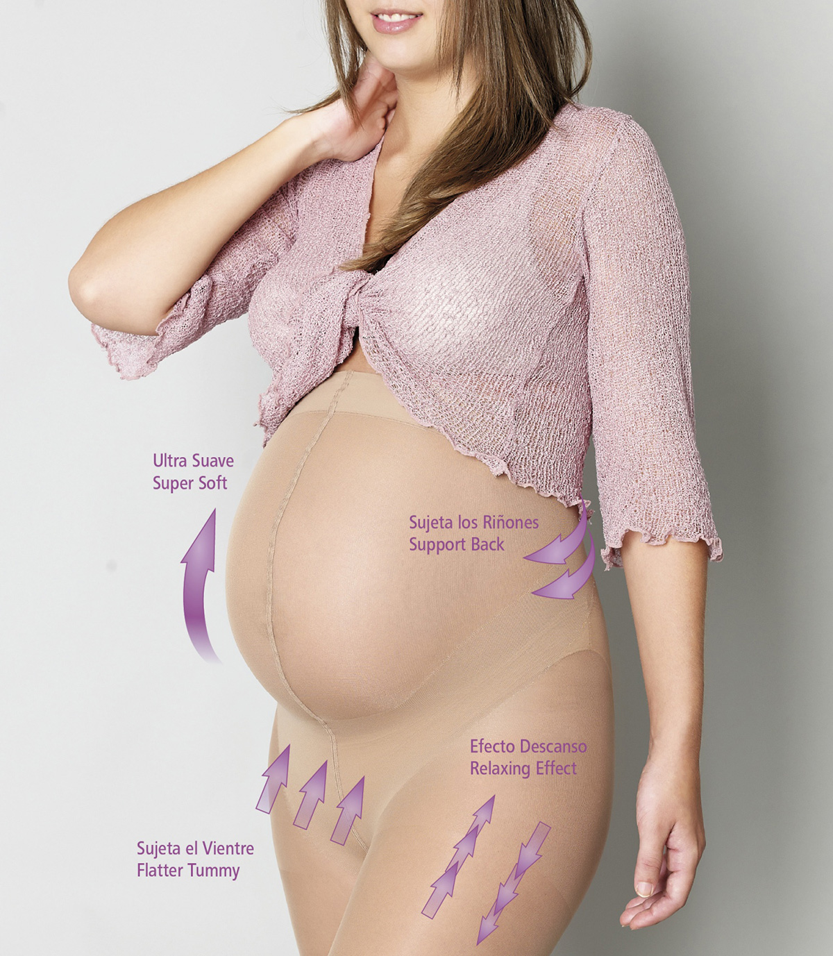Колготки для беременных с бандажным эффектом