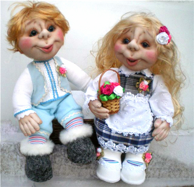 Куклы Кай и Герда. Автор: Ирина Хозяшева.