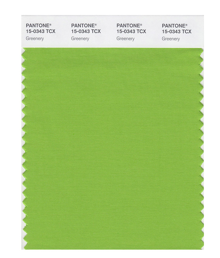 Цвет PANTONE 15-0343 Greenery (Зелень)