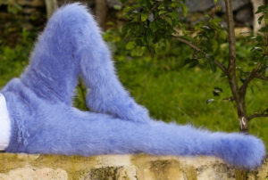 Нежно-голубые пушистые колготки. Автор: SuperTanya