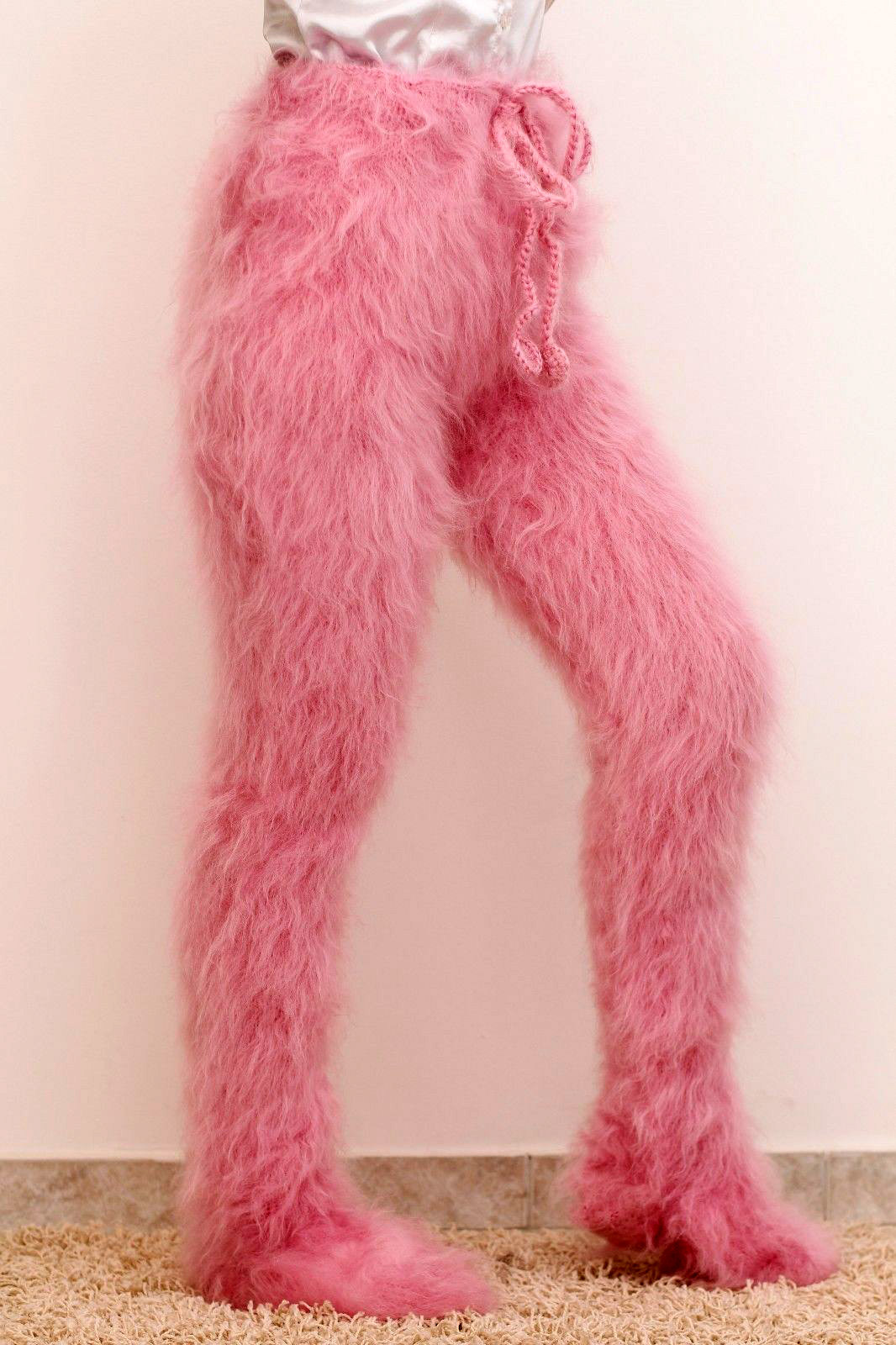 Гламурные пушистые колготки розового оттенка. Автор: SuperTanya