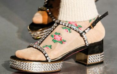 Gucci Осень-Зима 2017-2018 | Рейтузы, гольфы в цветочек, толстые носки