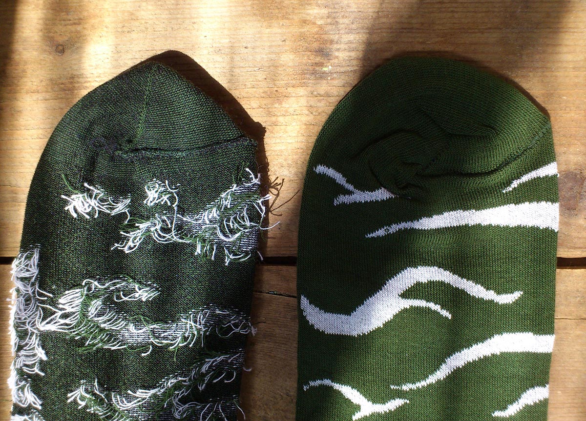 Носки Зелёная зебра или Таёжный тигр | Носки носков