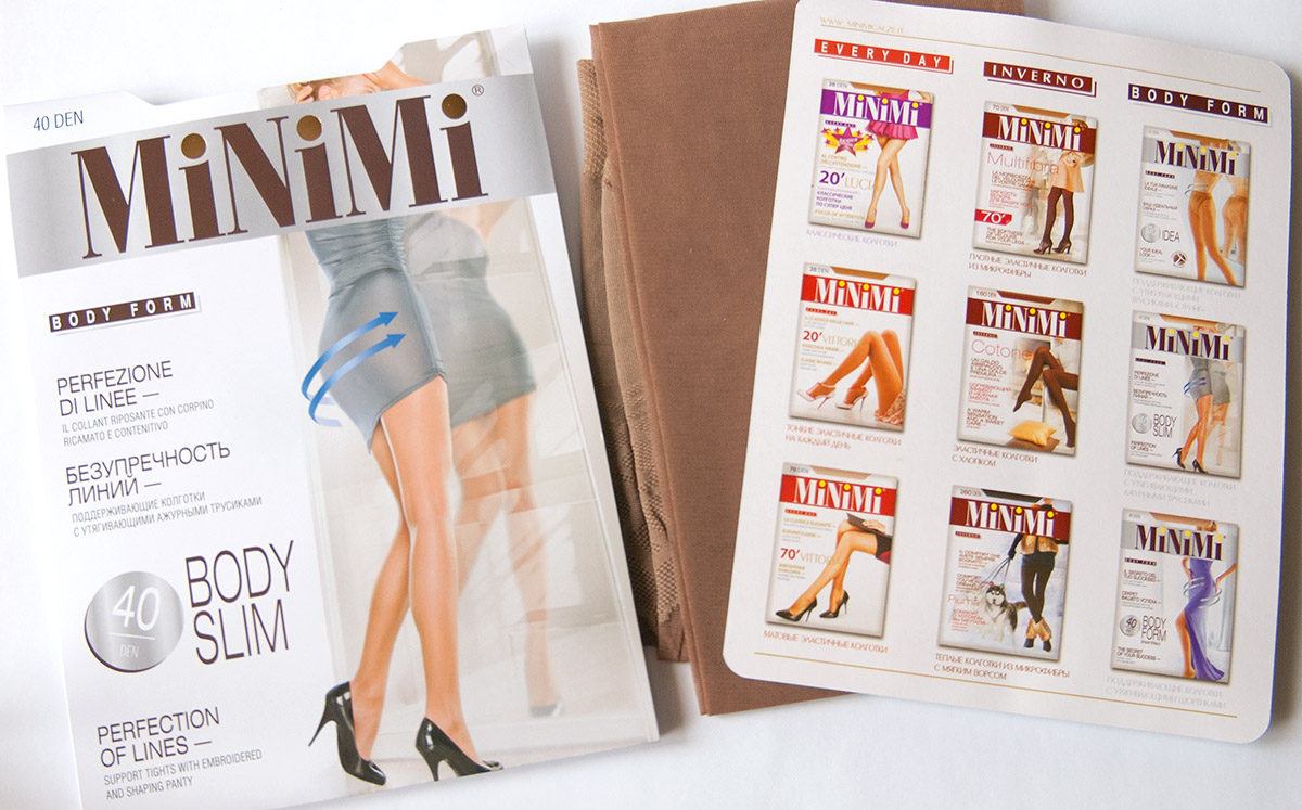 MiNiMi Body Form Body Slim | Поддерживающие колготки с утягивающими трусиками | Упаковка