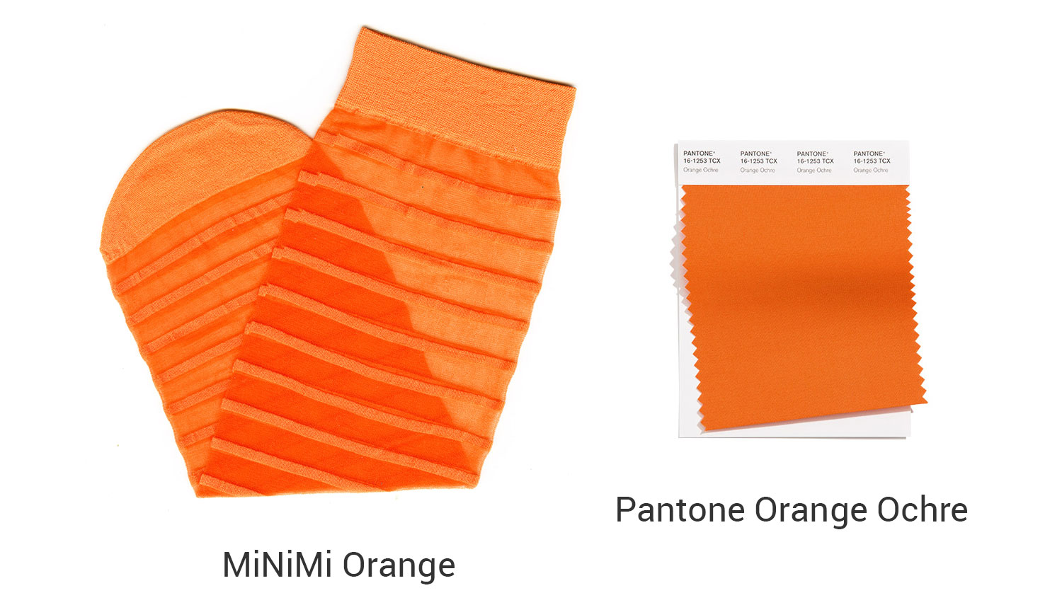 PANTONE Orange Ochre VS MiNiMi Orange