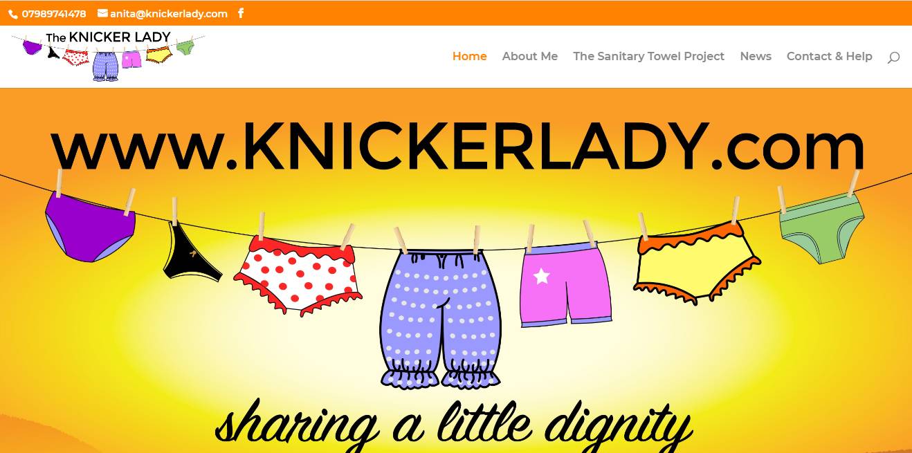 Скриншот страницы сайта KnickerLady