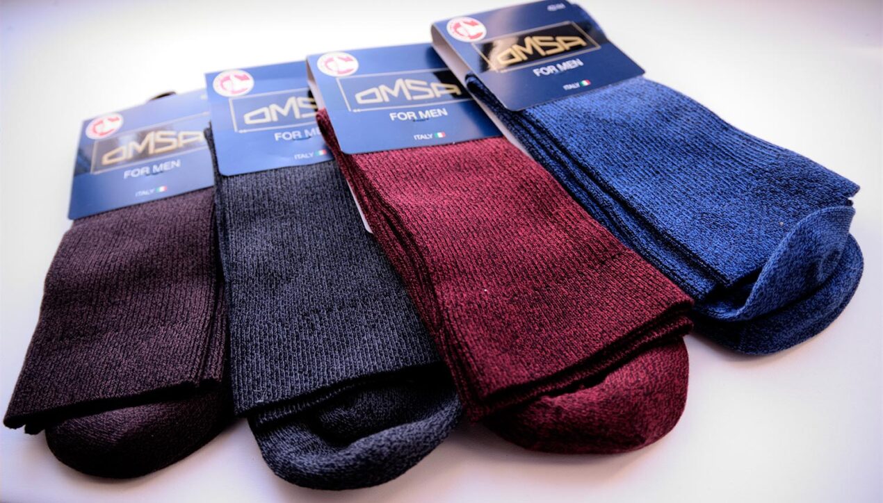 Дежурные мужские носки в рубчик | Omsa 301 Comfort
