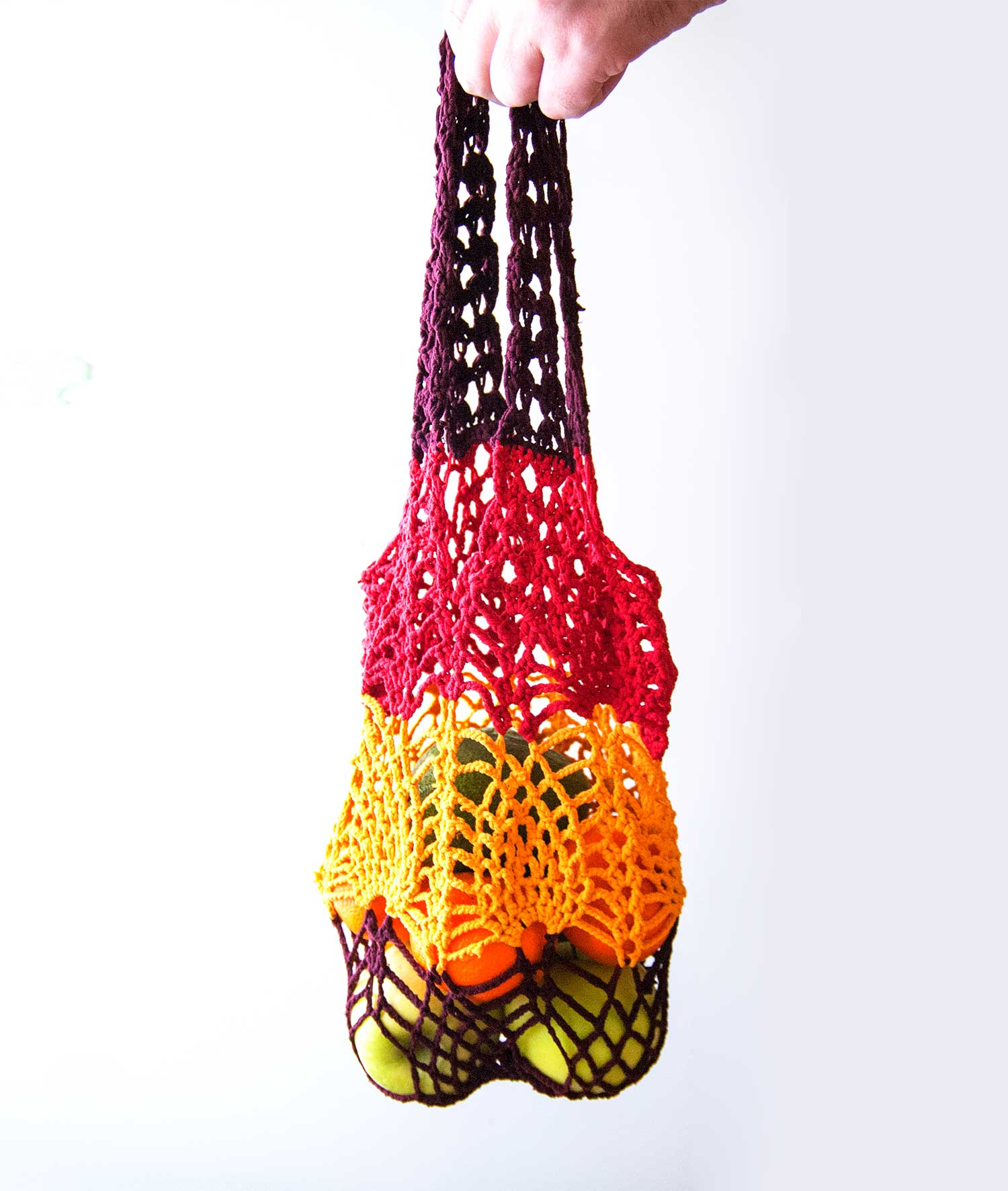 Авоська-ридикюль из цветных колготок ©bracatuS.com