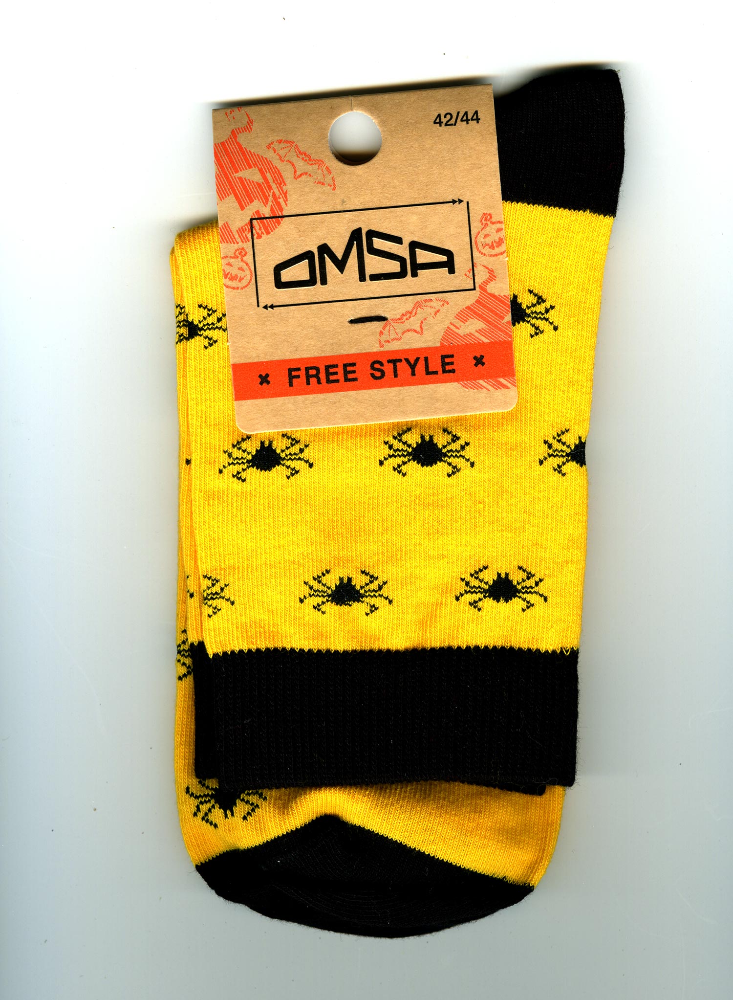 Носки с пауками OMSA Free Style 608. Изображение: ©bracatuS.com