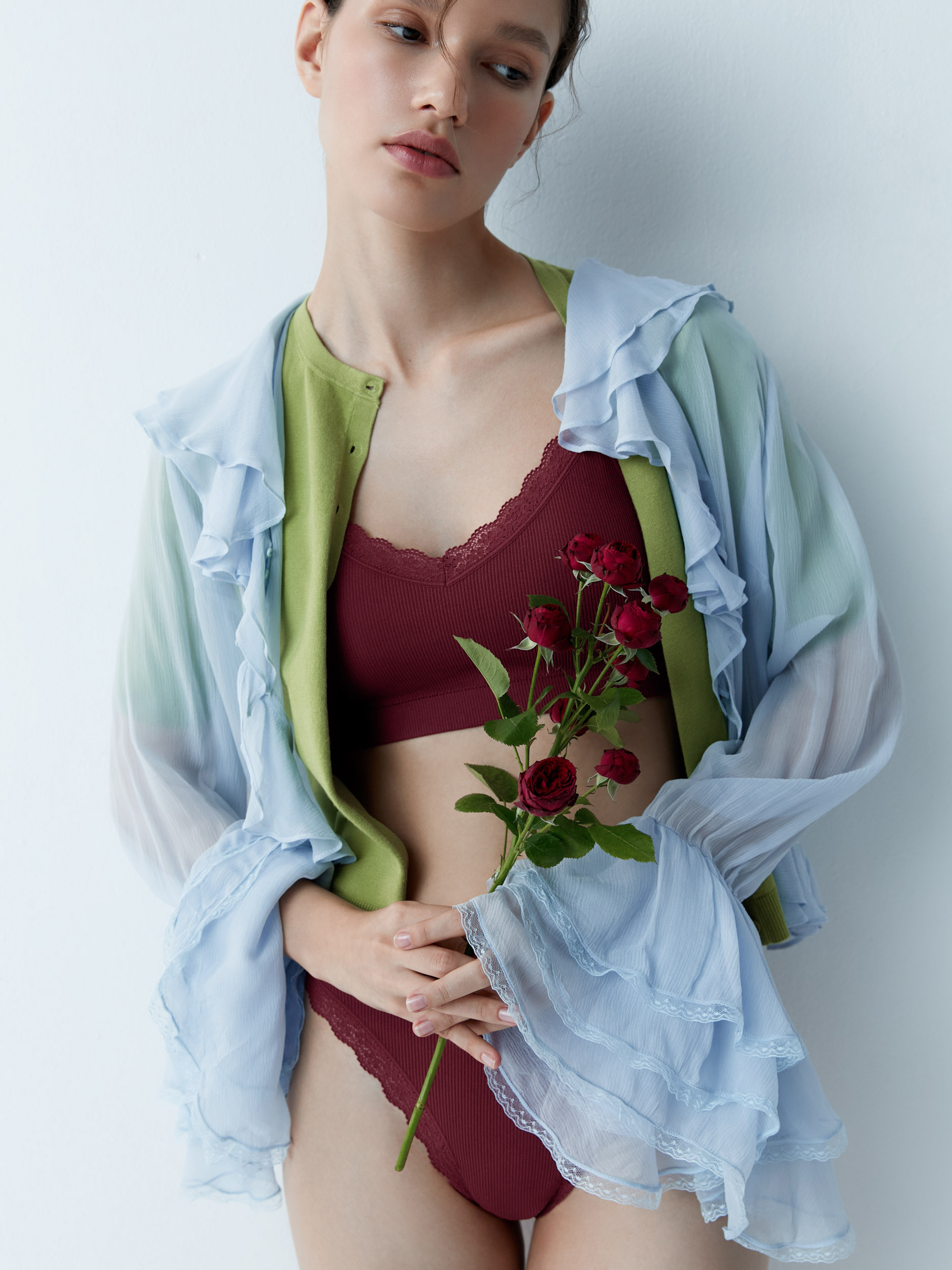 French Chic: Limited edition. Майка-топ Bordo + слипы Alto Bordo