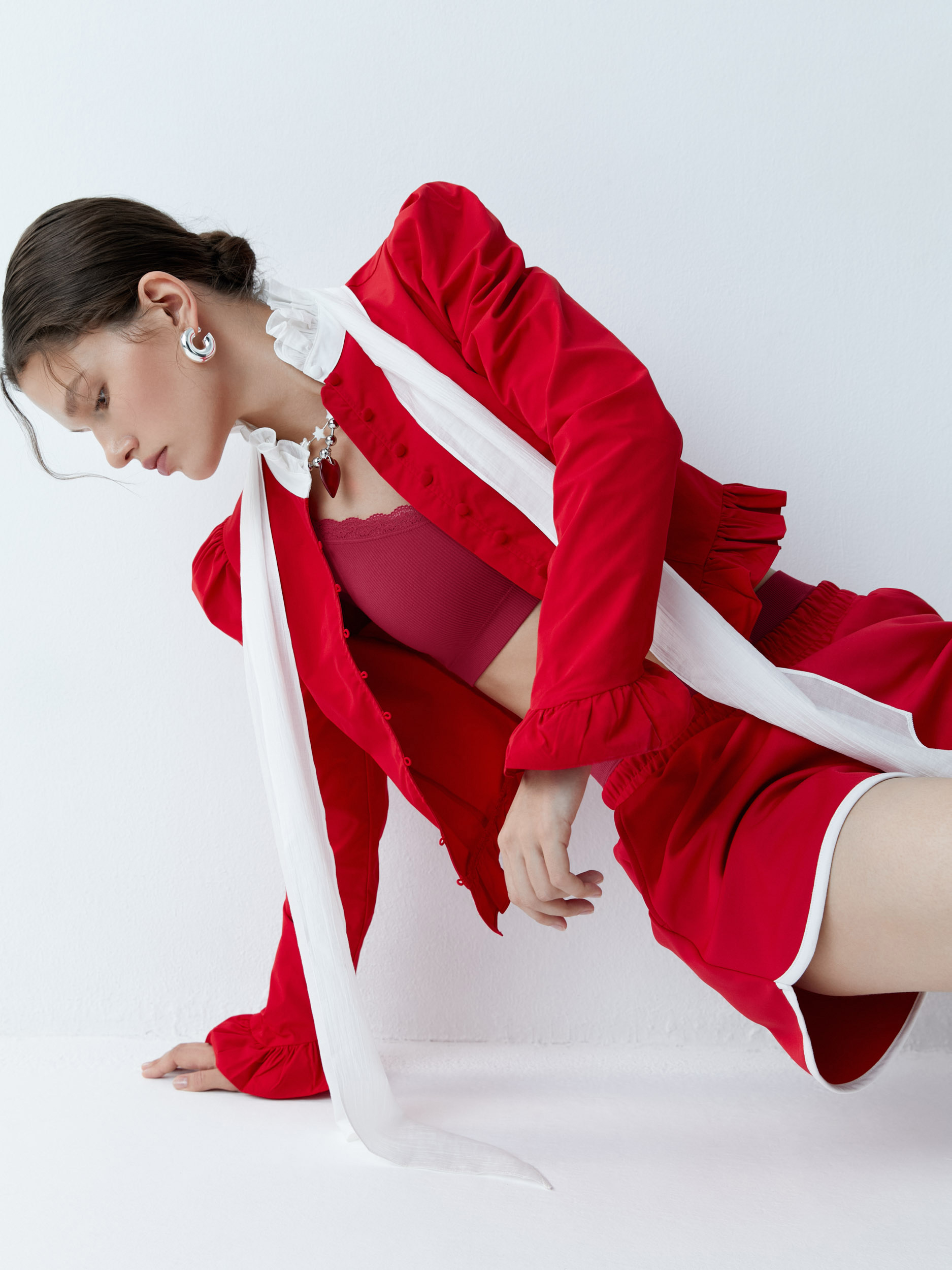 French Chic: Limited edition. Майка-топ Lampone