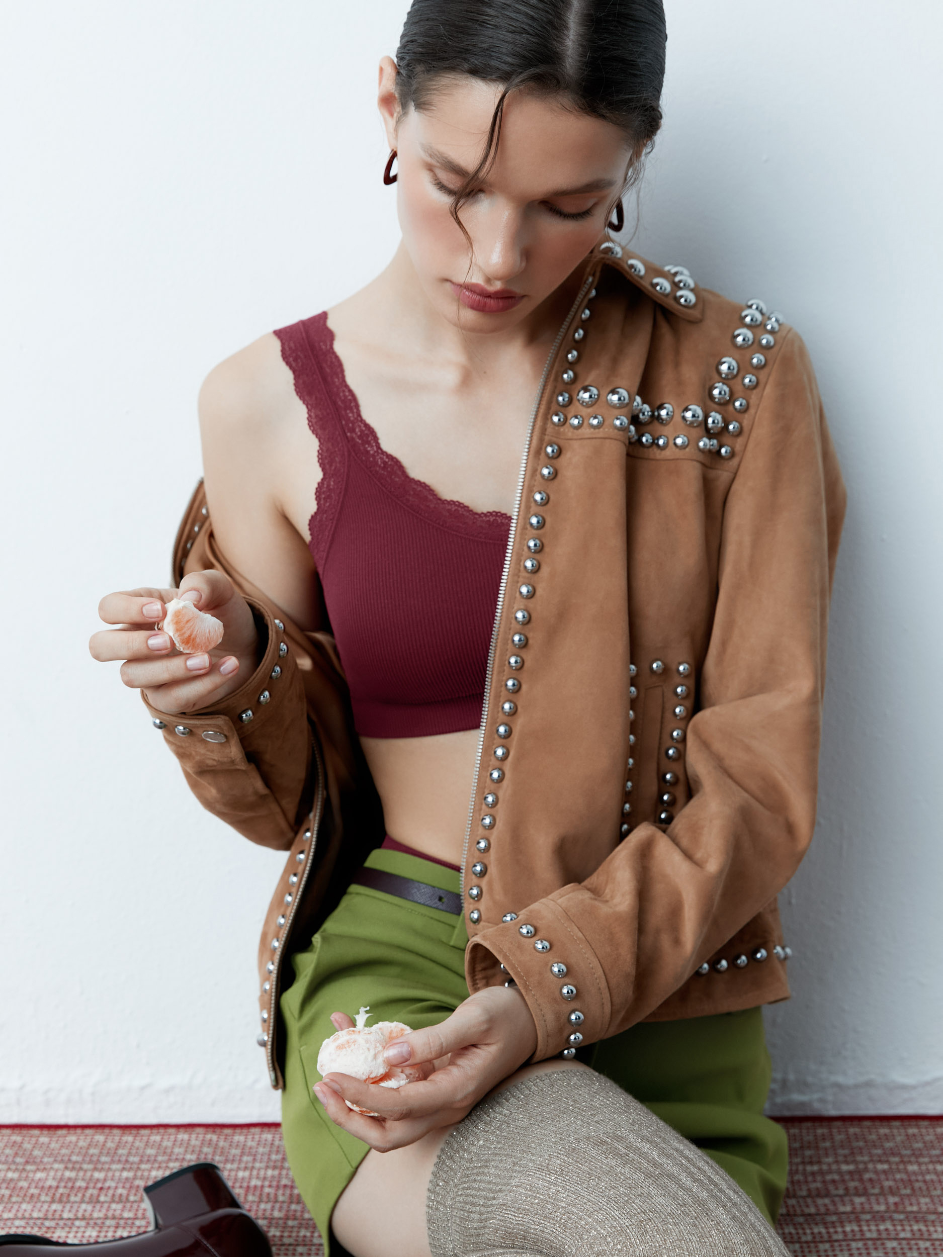 French Chic: Limited edition. Майка-топ Bordo