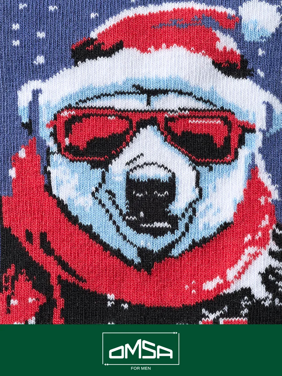 Мужские носки с медведями. Omsa.