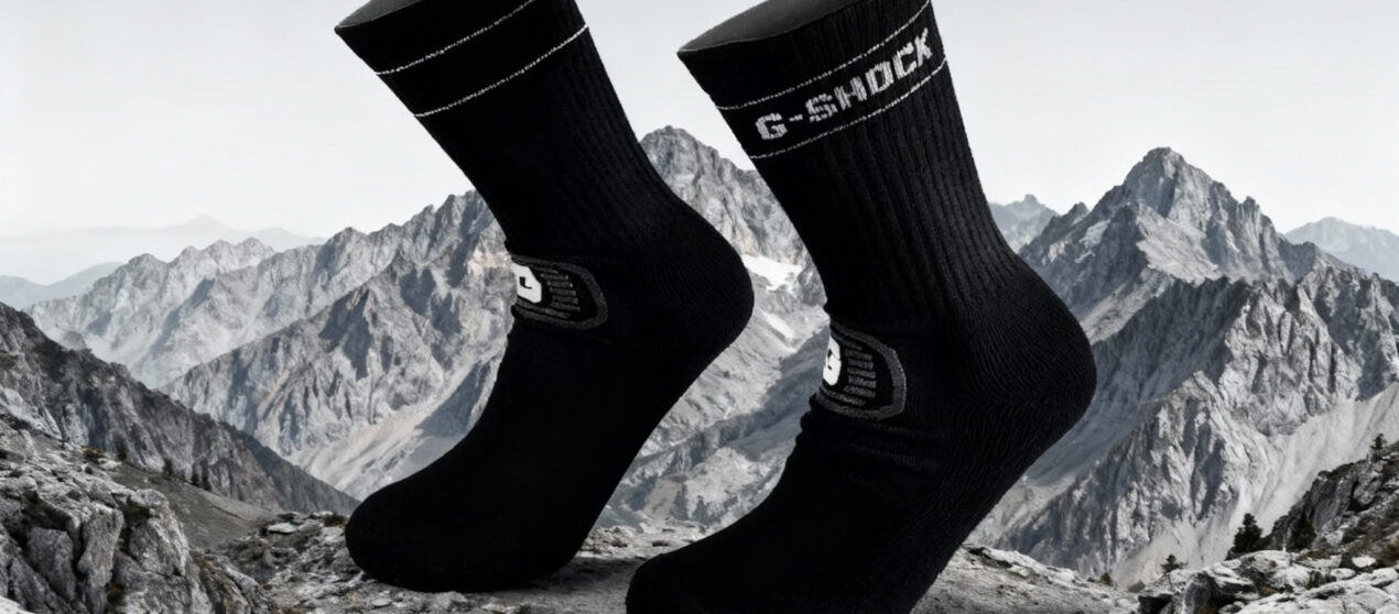 Уже не шутка: носки Casio G-SHOCK стали реальностью