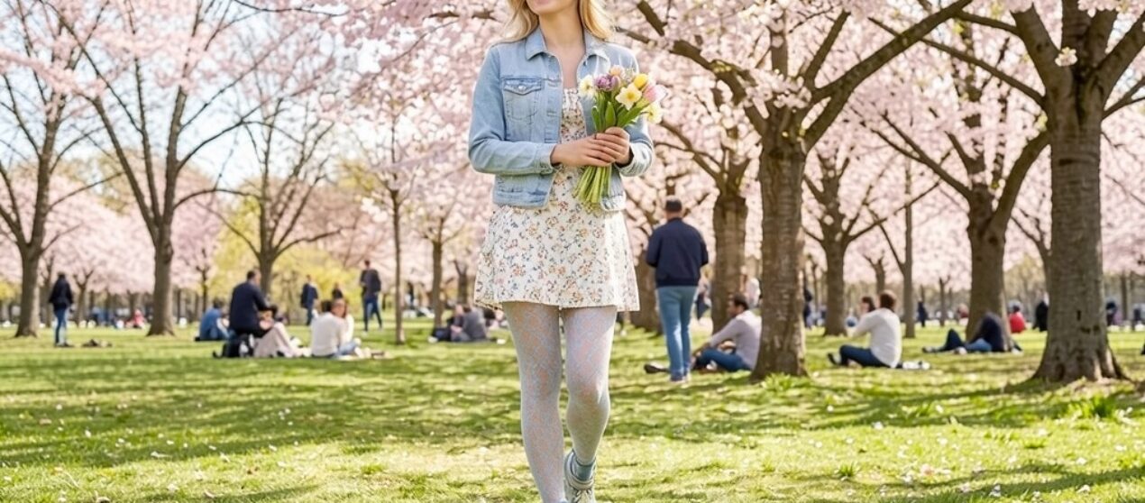 Цветные кружевные колготки совершают революцию в мире чулочно-носочных изделий и призывают переосмыслить стиль «сильной женщины»